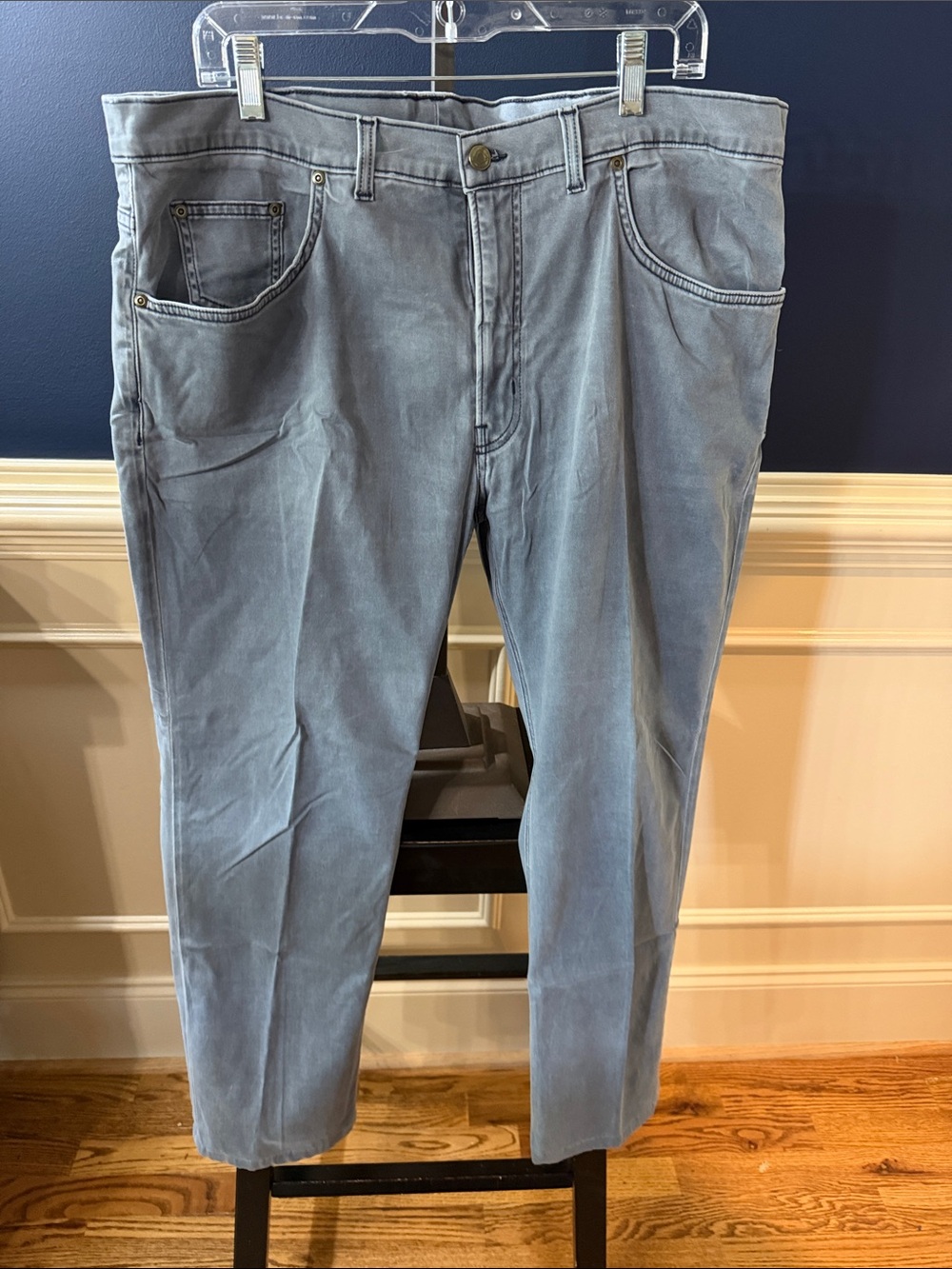 Bills Khaki’s Men's Light Blue Straight-Leg Chinos
